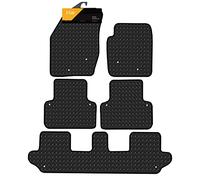 FSW Tailored Car Mats Fits Volvo XC90 2003-2014, 3mm Rubber, Black, 5 Piece