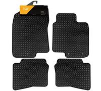 FSW - Tailored Car Mats - I-20 2015-2020, Hook Fixing System - HEAVY DUTY 3mm Rubber Matting - Anti Slip Mat - Waterproof, Non Slip Car Floor Mat, with Clips & Anti Slip Backing - 4 Floor Mat Set