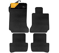 FSW - Tailored Car Mats - Mercedes C Class W204/S204 2007-2013 Manual Version - HEAVY DUTY 3mm Rubber Matting - Anti Slip Mat - Waterproof, Non Slip Car Floor Mat - Clips & Anti Slip Backing - 4 PC