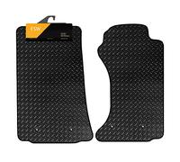 FSW - Tailored Car Mats - MX5 2006-2014, With Fixings in Driver and Passenger - HEAVY DUTY 3mm Rubber Anti Slip Mat - Waterproof, Non Slip Car Floor Mat - Clips & Anti Slip Backing - 2 Floor Mat Set