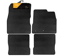 FSW - Tailored Car Mats - Note October 2013-2020 - HEAVY DUTY 3mm Rubber Matting - Anti Slip Mat - Waterproof, Non Slip Car Floor Mat, Fitted with Clips & Anti Slip Backing - 4 Rubber Floor Mat Set