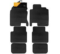 FSW - Tailored Car Mats - Qashqai 2008-2014 +2 - HEAVY DUTY 3mm Rubber Matting - Anti Slip Mat - Waterproof, Non Slip Car Floor Mat, Fitted with Clips & Anti Slip Backing - 6 XL Rubber Floor Mat Set