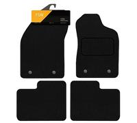 FSW - Tailored Mats - Fits ALFA ROMEO Giulietta 2014-2016 Manual - Black Carpet - Anti Slip Mat - Non Slip Car Floor Mat, Fitted With Clips & Granulated Backing - 4Pc Floor Mat