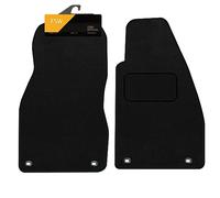 FSW - Tailored Mats - Fits ALFA ROMEO Spider 1996-2004 - Black Carpet - Anti Slip Mat - Non Slip Car Floor Mat, Fitted With Clips - 2Pc Floor Mat