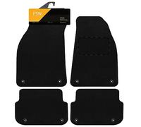 FSW - Tailored Mats - Fits AUDI A6 2004-2011 (NOT QUATTRO) - Black Carpet - Anti Slip Mat - Non Slip Car Floor Mat, Fitted With Clips & Granulated Backing - 4Pc Floor Mat
