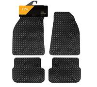 FSW - Tailored Mats - Fits AUDI A6 2009-2011 - 5mm Extra Heavy Duty Rubber - Anti Slip Mat, Waterproof - 8 Clips - 4 Pc Floor Mats Only