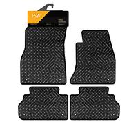 FSW - Tailored Mats - Fits AUDI Q5 2017-2025 HEAVY DUTY 3mm Rubber Mat - Anti Slip Mat - Waterproof, Non Slip Car Floor Mat, Fitted with Clips & Anti Slip Backing - 4 Rubber Floor Mat Set