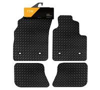 FSW - Tailored Mats - Fits BENTLEY Continental GT 2003-2011 5mm Extra Heavy Duty Rubber - Anti Slip Mat, Waterproof - 4 Clips - 4 Pc Floor Mats