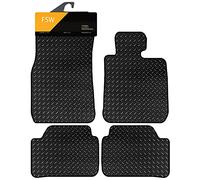 FSW - Tailored Mats - Fits Bmw 1 Series 2011-2019 F20 & F21 Hatch - HEAVY DUTY 3mm Rubber Mat - Anti Slip Mat - Waterproof, Non Slip Car Floor Mat, Fitted with Clips - 4 Rubber Floor Mat Set