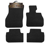 FSW - Tailored Mats - Fits Bmw 1 Series F40 Hatch 2019-2024 5mm Extra Heavy Duty Rubber - Anti Slip Mat, Fitted With Velcro, Waterproof - Hard Wearing 4 Pc Floor Mats Only