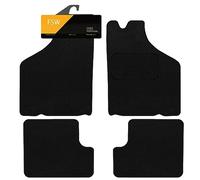 FSW - Tailored Mats - Fits British Leyland Classic Mini 1959-2000 - Black Carpet - Anti Slip Mat - Non Slip Car Floor Mat, Fitted With Granulated Backing, Edged With Black Cloth Binding - 4 Pc