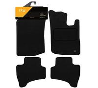 FSW - Tailored Mats - Fits CITROEN C1 2005-2012 - Black Carpet - Anti Slip Mat - Non Slip Car Floor Mat, Fitted With Clips & Granulated Backing - 4 Pc Floor Mat Only