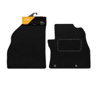 FSW - Tailored Mats - Fits CITROEN Nemo 2008-2021 - Black Carpet - Van, Non Slip Mat, Fitted With Clips, Granulated Backing and Edged With Black Cloth Binding - 2Pc Floor Mat Only