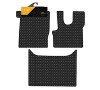 FSW - Tailored Mats - Fits DAF XF 106 2014-On Euro 6 Auto - EXTRA Heavy Duty 5MM Rubber - Anti Slip Truck Floor Mat, Waterproof and Anti Slip Backing - 3Pc Floor Mat Only