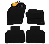 FSW - Tailored Mats - Fits FORD Edge 2015-Onwards - Black Carpet - Anti Slip Mat - Non Slip Car Floor Mat, Fitted With Clips & Granulated Backing - 4 Pc Floor Mat Only