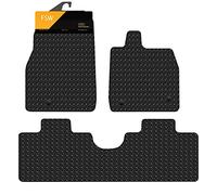 FSW - Tailored Mats - Fits FORD Mustang MACH-e 2021-Onwards - 5mm Extra Heavy Duty Rubber - Anti Slip Mat, Fitted With 3 Clips, Waterproof - Hard Wearing - 3 Pc Floor Mats Only