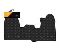FSW - Tailored Mats - Fits FORD Transit Custom 2015-2019 1 Pc Version - 3mm Heavy Duty Rubber - Fitted With Clips - Anti Slip Van Floor Mat, Anti Slip Backing - 1Pc Rubber Floor Mat - Van Accessories