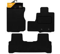 FSW - Tailored Mats - Fits HONDA CR-V 2006-2012 3 PCE set AUTOMATIC VERSION 2 fixing holes in drivers mat Black Carpet - Non Slip Mat, Fitted With Clips, Granulated Backing - 3 xl Pc Floor Mats