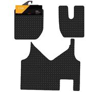 FSW - Tailored Mats - Fits IVECO Stralis Auto 2014-2021 - 5mm Extra Heavy Duty Rubber - Anti Slip Van Floor Mat, Waterproof With Anti Slip Backing - 3 Pc Rubber Floor Mat - Van Accessories