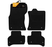 FSW - Tailored Mats - Fits JAGUAR Xe 2015 Onwards - Black Carpet - Anti Slip Mat - Non Slip Car Floor Mat, Fitted With Clips & Granulated Backing - 4 Pc Floor Mat Only