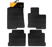 FSW - Tailored Mats - Fits KIA Optima 2016-2019 Hook Type Fixing System - 5mm Extra Heavy Duty Rubber - Anti Slip Mat, Waterproof - 3 Clips - Hard Wearing - 4 Pc Floor Mats Only