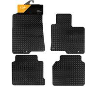 FSW - Tailored Mats - Fits KIA Optima SW 2016-2019 Hook Type Fixing System - 5mm Extra Heavy Duty Rubber - Anti Slip Mat, Waterproof - 3 Clips - Hard Wearing - 4 Pc Floor Mats Only