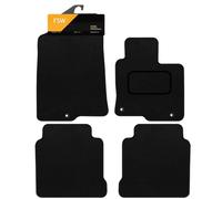 FSW - Tailored Mats - Fits KIA Optima SW 2016-2019 Hook Type Fixing System - Black Carpet - Anti Slip Mat - Non Slip Car Floor Mat, Fitted With Clips & Granulated Backing - 4 Pc Floor Mat Only