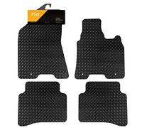 FSW - Tailored Mats - Fits KIA Sportage 2016-2018 Hook Fixing System- 5mm Extra Heavy Duty Rubber - Anti Slip, Waterproof - 3 Clips - 4 Pc Mats Only