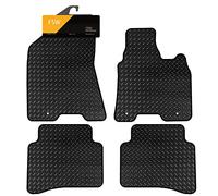 FSW - Tailored Mats - Fits KIA Sportage 2016-2018 Hook Fixing System - HEAVY DUTY 3mm Rubber Matting - Anti Slip Mat - Waterproof, Non Slip Car Floor Mat - Clips & Anti Slip Backing - 4 Floor Mat Set