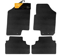 FSW - Tailored Mats - Fits Kia Venga 2010-2019 - 5mm Extra Heavy Duty Rubber - Anti Slip Mat, Waterproof - 3 Clips - Hard Wearing - 4 Pc Floor Mats Only