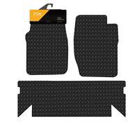 FSW - Tailored Mats - Fits LANDROVER Discovery 1 1989-1998 Alternative Pattern - 5mm Extra Heavy Duty Rubber - Anti Slip Mat, Waterproof - Hard Wearing - 3 Pc Floor Mats Only