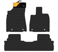 FSW - Tailored Mats - Fits LEXUS Rx450H 2013-2016 - 5mm Extra Heavy Duty Rubber - Anti Slip Mat, Waterproof - 4 Clips - Hard Wearing - 3 XL Pc Floor Mats Only