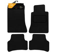 FSW - Tailored Mats - Fits MERCEDES E Class 1995-2001 - Black Carpet - Anti Slip Mat - Non Slip Car Floor Mat, Fitted With Granulated Backing, Edged With Black Cloth Binding - 4 Pc Floor Mat Only