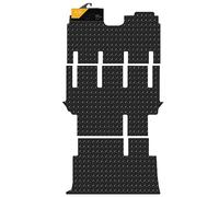 FSW - Tailored Mats - Fits MERCEDES Vito Traveliner 8/9 2011-2015 LWB Full Rear 3Pcs Tailored 5MM Waterproof Rubber EXTRA Heavy Duty Floor Mats