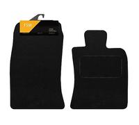 FSW - Tailored Mats - Fits Mini 3 Door 2014-2024 F56 - Black Carpet - Anti Slip Mat - Non Slip Car Floor Mat, Fitted With Clips & Granulated Backing - 2 Pc Floor Mat Only