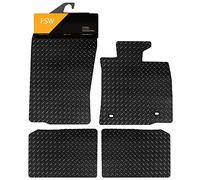 FSW - Tailored Mats - Fits Mini Countryman R60 2010-2016 - 5mm Extra Heavy Duty Rubber - Anti Slip Mat, Waterproof - 2 Clips - 4 Pc Floor Mats Only