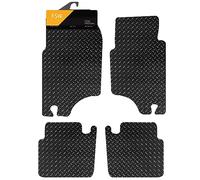 FSW - Tailored Mats - Fits MITSUBISHI Shogun/Pajero 1992-2000 Swb - 5mm Extra Heavy Duty Rubber - Anti Slip Mat, Waterproof - 0 Clips - Hard Wearing - 4 Pc Floor Mats Only