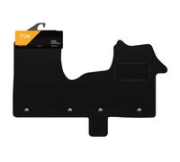 FSW - Tailored Mats - Fits Nissan NV300 2014-2021 - Black Carpet - Van, Non Slip Mat, Fitted With Clips, Granulated Backing and Edged With Black Cloth Binding - 1Pc Floor Mat Only