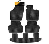 FSW - Tailored Mats - Fits Seat Alhambra 7 Seater 2010-2020 - 5mm Extra Heavy Duty Rubber - Anti Slip Mat, Waterproof - 4 Clips - Hard Wearing - 5Pc Floor Mats Only