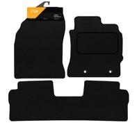 FSW - Tailored Mats - Fits TOYOTA Auris 2013-2018 taxi version 1pc rear mat - Black Carpet - Anti Slip Mat - Non Slip Car Floor Mat, Fitted With Clips & Granulated Backing - 3 Pc Floor Mat Only