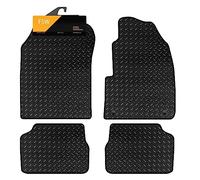 FSW - Tailored Mats - Fits VAUXHALL CORSA 208 2020-ON ELECTRIC 3mm Heavy Duty Rubber - Anti Slip Mat, Fitted With Clips, Waterproof & Edged With Black Cloth Binding - 4 Pc Floor Mats Only