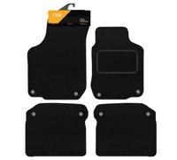 FSW - Tailored Mats - Fits VOLKSWAGEN Beetle 1998-2011 - Black Carpet - Anti Slip Mat - Non Slip Car Floor Mat, Fitted With Clips & Granulated Backing - 4 Pc Floor Mat Only