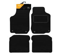 FSW - Tailored Mats - Fits VOLKSWAGEN Beetle 1999-2005 & Golf MK4 1997-2003 (4 clips) - Black Carpet - Anti Slip Mat - Non Slip Car Floor Mat, Fitted With Clips & Granulated Backing - 4 Pc