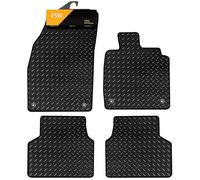 FSW - Tailored Mats - Fits VOLKSWAGEN ID3 2020-On 3mm Heavy Duty Rubber - Anti Slip Mat, Fitted With Clips, Waterproof & Edged With Black Cloth Binding - 4 Pc Floor Mats Only