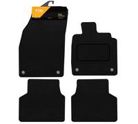 FSW - Tailored Mats - Fits VOLKSWAGEN ID3 2020-On Black Carpet - Non Slip Mat, Fitted With Clips, Granulated Backing & Edged With Black Cloth Binding - 4 Pc Floor Mats