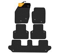FSW - Tailored Mats - Fits VOLVO XC90 2003-2014 With Clips - HEAVY DUTY 3mm Rubber Matting - Anti Slip Mat - Waterproof, Non Slip Car Floor Mat - Clips & Anti Slip Backing - 5 XXL Floor Mat Set