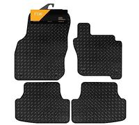 FSW - Tailored Mats - Fits Vw Golf MK8 2019-Onwards Mild Hybrid 3mm Heavy Duty Rubber - Anti Slip Mat, Fitted With Clips, Waterproof & Edged With Black Cloth Binding - 4 Pc Floor Mats Only