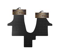 FSW - Tailored Mats - Fits VW T6.1 Walkthrough 2020-On no fixings 5mm Extra Heavy Duty Rubber - Anti Slip Mat, Waterproof - Hard Wearing 2 Pc Floor Mats Only