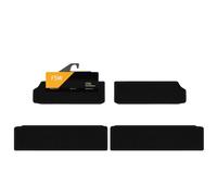 FSW - Tailored Step Mats - Compatible with VW T7 Multivan Side Steps 2022-On - Black Carpet - Van, Non Slip Mat, Fitted with Granulated Backing, Edged with Black Cloth Binding - 4Pc Step Mat Only