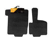 FSW Tailored Truck Mats Fits Daf XF 105 Euro 4 1997-2014, 3mm Rubber, Black | 2-Piece, Custom Fit, Heavy Duty Floor Mats, Anti-Slip, Waterproof, Car Mats